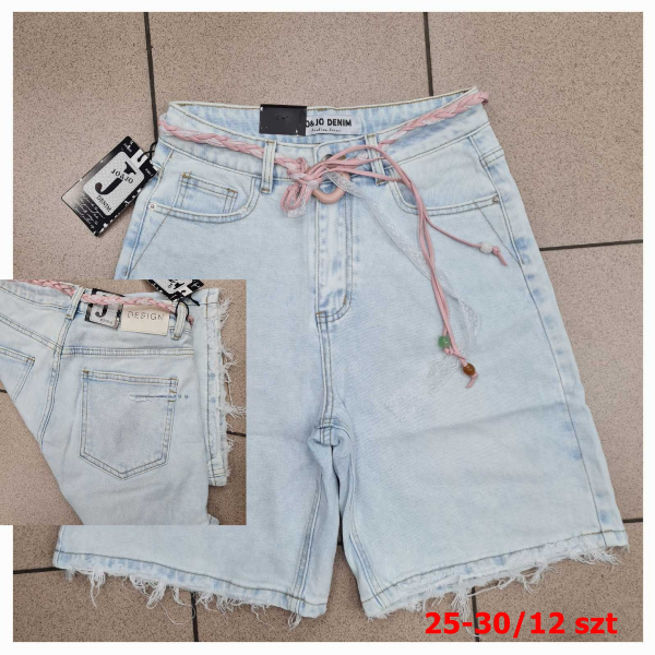 Rybaczki damskie jeansy Roz 25-30, 1 Kolor Paczka 12 szt